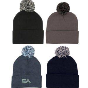 Acrylic Beanie with Pom Pom.  HW-4256