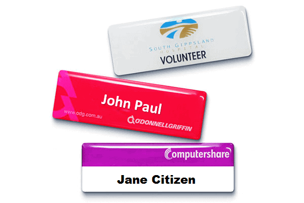Name Tag with Epoxy Finish E-NCH203C - Levella Promotions