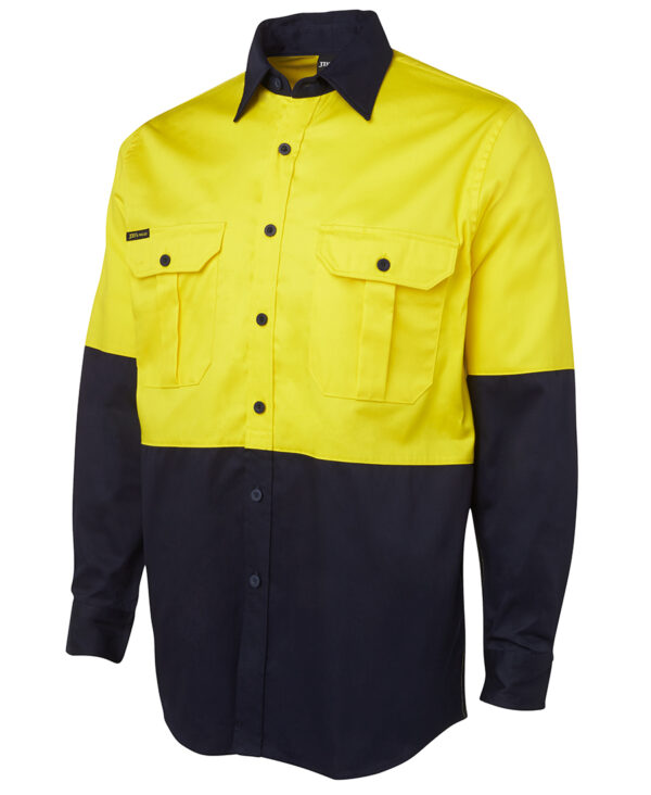 Hi Vis L/S 190G Work Shirt JB-6HWL - Image 5