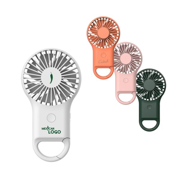 Carabiner Mini Fan with LED Light . PCT252