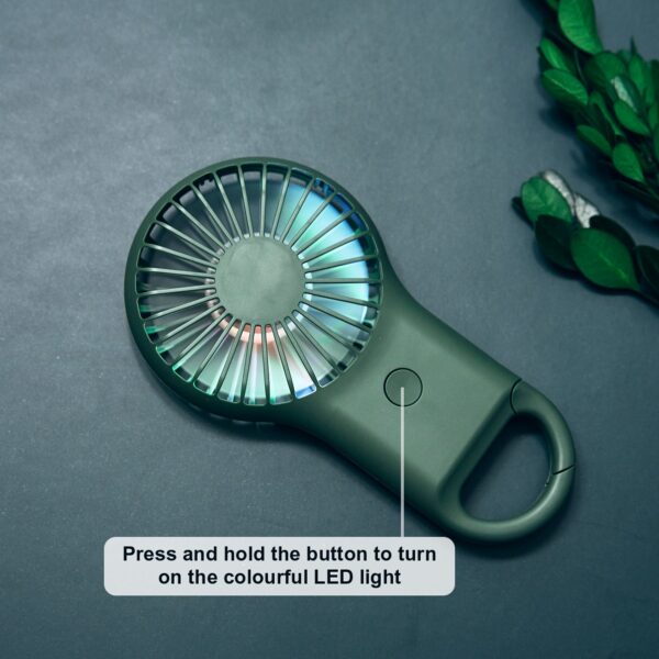 Carabiner Mini Fan with LED Light . PCT252 - Image 8