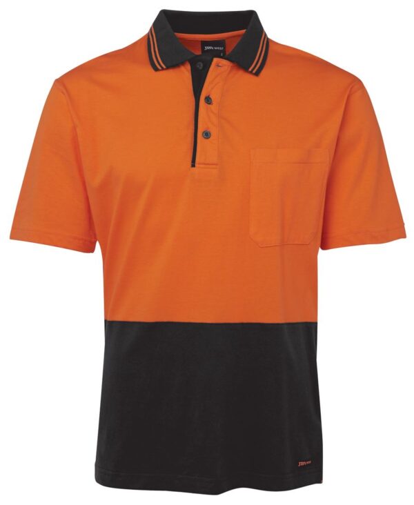 Hi Vis S/S Cotton Polo JB-6CPHV - Image 7