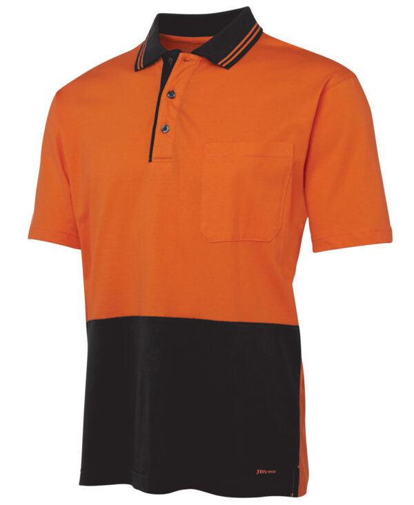 Hi Vis S/S Cotton Polo JB-6CPHV - Image 8