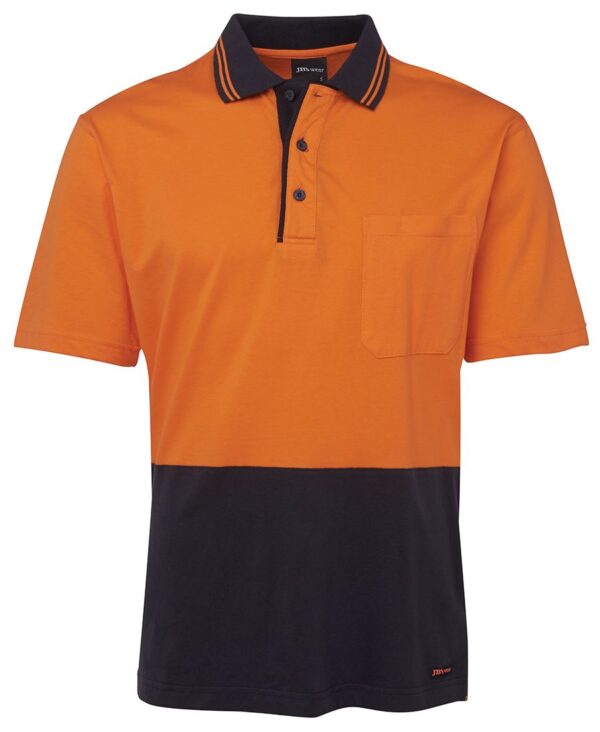 Hi Vis S/S Cotton Polo JB-6CPHV - Image 10