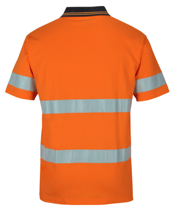 Hi Vis (D+N) S/S Cotton Polo JB-6DCPS - Image 9