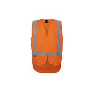 New/Qld Rail (D+N) Zip X-Back Safety Vest JB-6DVQV