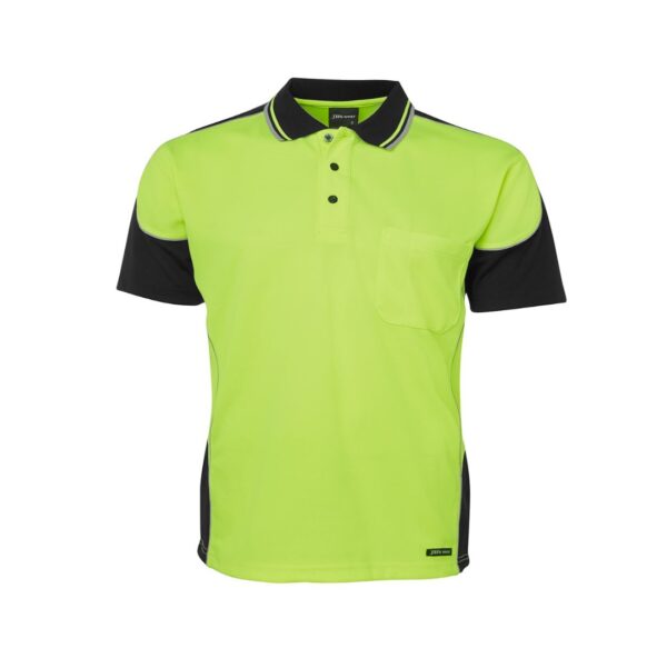 Hi Vis 4602.1 S/S Contrast Piping Polo JB-6HCP4