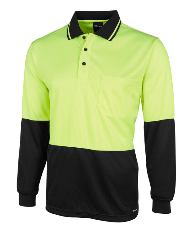 Hi-Vis Jacquard Long Sleeve Polo 4602.1 JB-6HJNL - Image 2