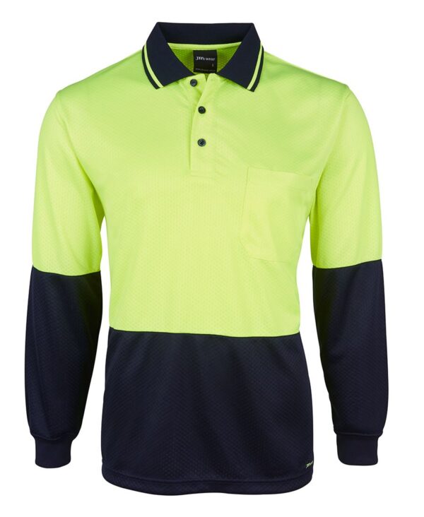 Hi-Vis Jacquard Long Sleeve Polo 4602.1 JB-6HJNL - Image 3