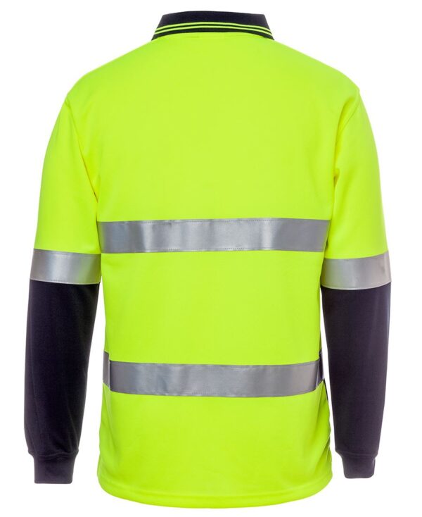 Hi Vis L/S (D+N) Cotton Back Polo JB-6HMCB - Image 4