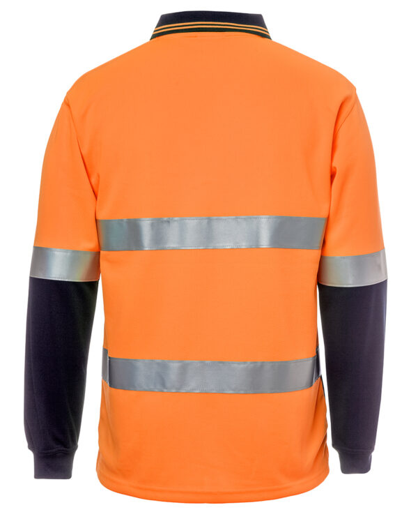 Hi Vis L/S (D+N) Cotton Back Polo JB-6HMCB - Image 6