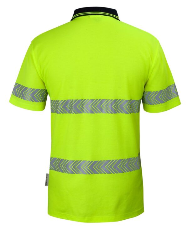 Hi Vis S/S D+N C/Back Segmented Tape Polo JB-6HMSS - Image 3