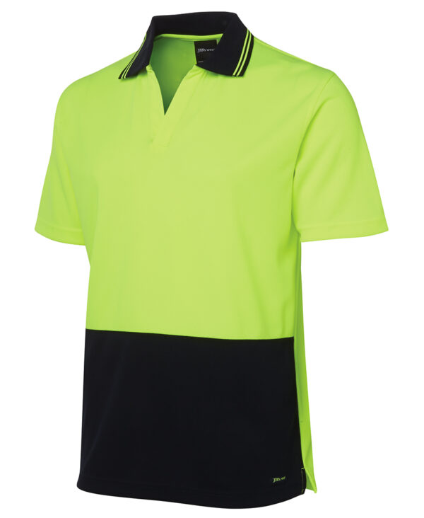 Hi-Vis Short-Sleeve Pullover Polo JB-6HNB - Image 2