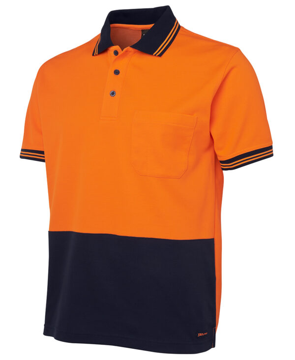 Hi Vis S/S Cotton Back Polo JB-6HPS - Image 4