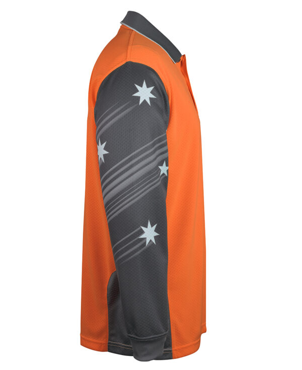 Hi Vis L/S Southern Cross Polo JB-6HSCL - Image 9