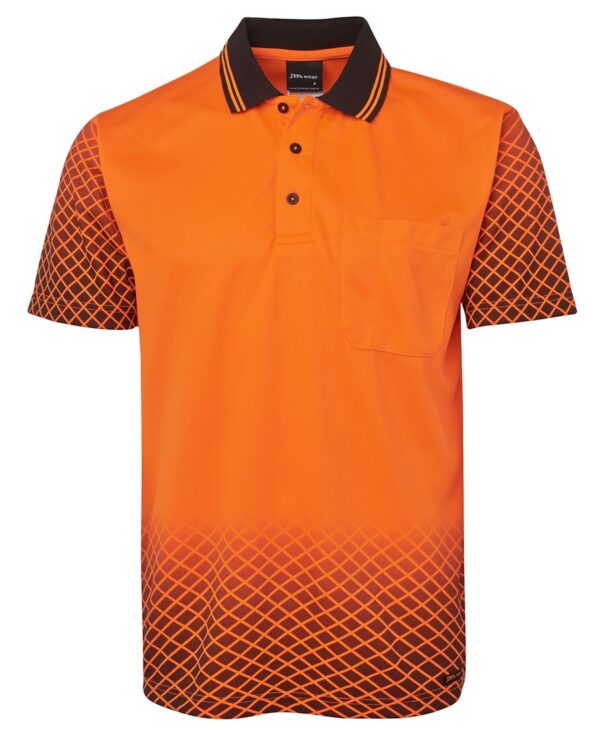 Hi Vis Net Sub Polo JB-6HVNS - Image 4