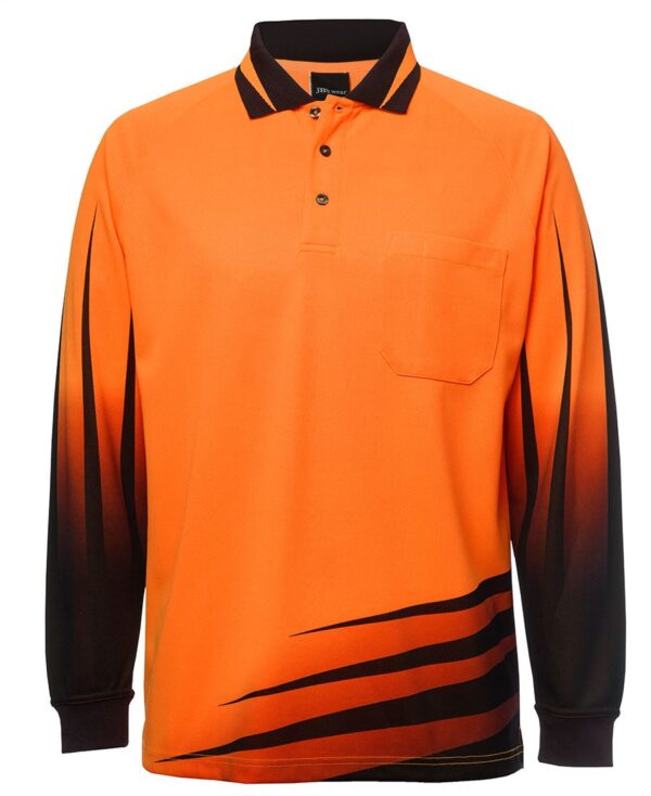 Hi-Vis 4602.1 Long Sleeve Rippa Polo JB-6HVRL - Image 4