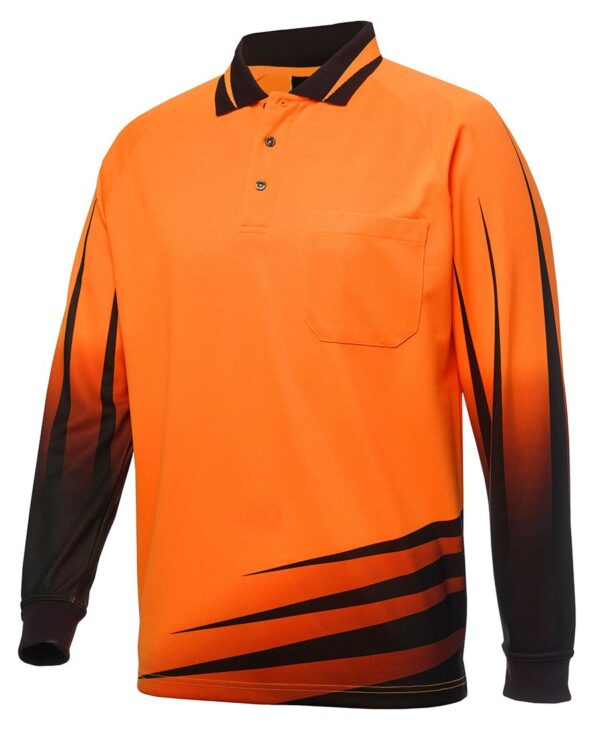 Hi-Vis 4602.1 Long Sleeve Rippa Polo JB-6HVRL - Image 5