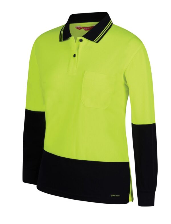 Ladies HV L/S Comfort Polo JB-6LHCL - Image 2