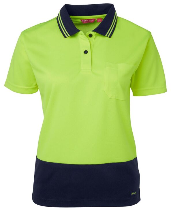 Ladies Hi VIS S/S Comfort Polo JB-6LHCP - Image 4