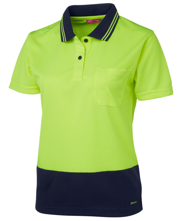 Ladies Hi VIS S/S Comfort Polo JB-6LHCP - Image 5