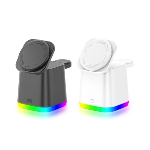 Lamar 4n1 15W Magnetic Wireless Charger with 18W (QC3.0) Adaptor. C-AR1105 - Image 2