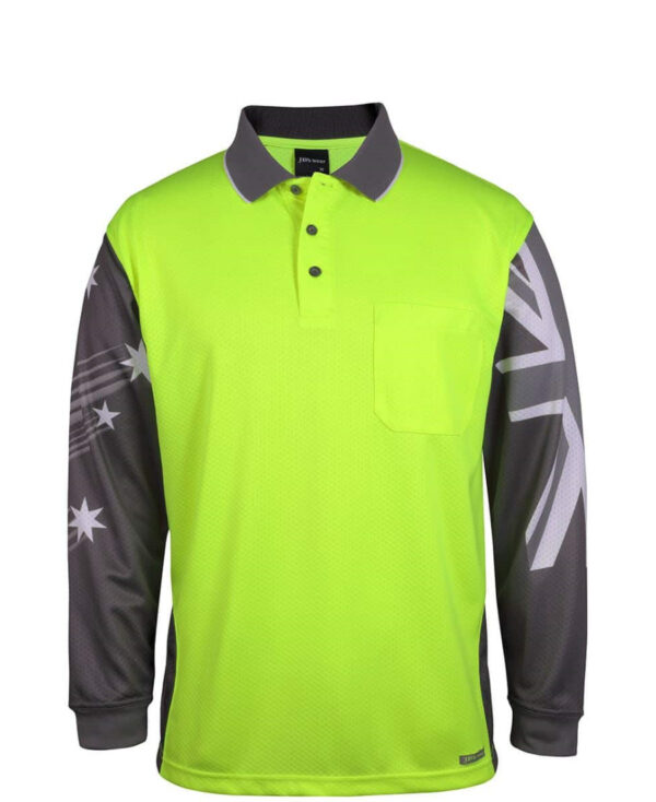 Hi Vis L/S Southern Cross Polo JB-6HSCL