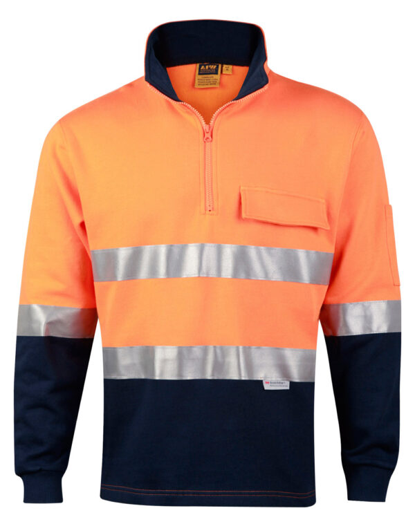Hi-Vis Two Tone Cotton Fleece Sweat SH-SW48 - Image 2
