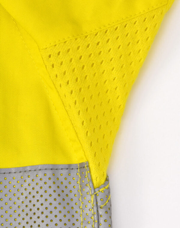 Unisex Hi-Vis Cool Breeze Closed Front LS Shirt With Perforated Tape SH-SW87 - Image 16