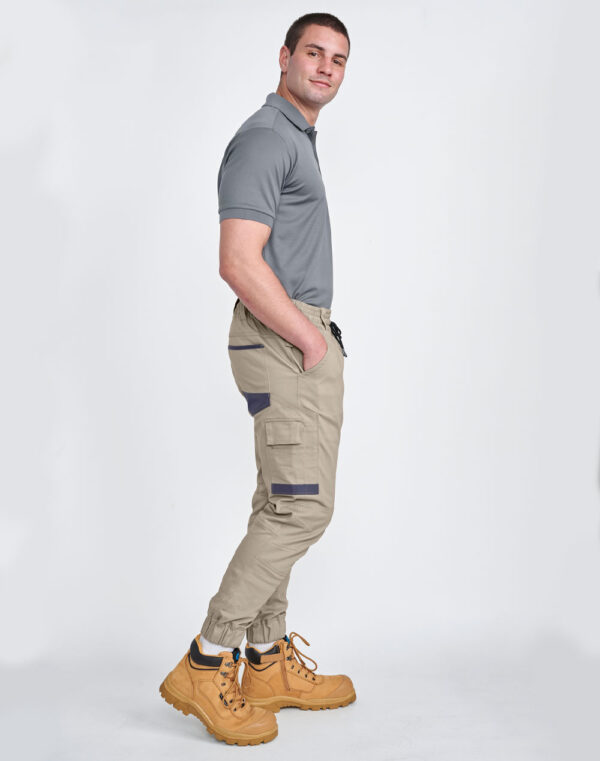 Unisex Cotton Stretch Drill Cuffed Work Pants SH-WP28 - Image 4