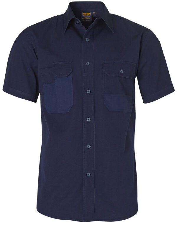 Durable Short Sleeve Work Shirt SH-WT05 - Image 2