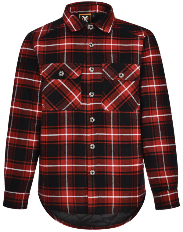 UNISEX QUILTED FLANNEL SHIRT-STYLE JACKET SH-WT07 - Image 10