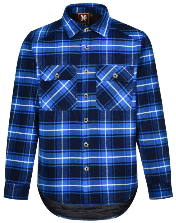 UNISEX QUILTED FLANNEL SHIRT-STYLE JACKET SH-WT07 - Image 7