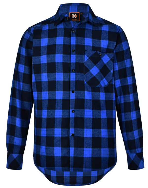 UNISEX CLASSIC FLANNEL PLAID LS SHIRT SH-WT11 - Image 5