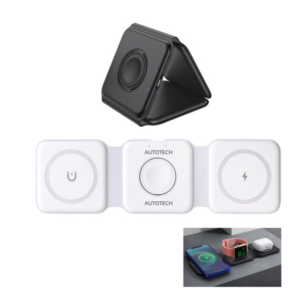 3-In-1 Foldable Magsafe Wireless Charger. PC-PCT280