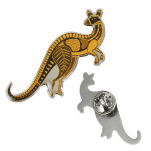 Indigenous Kangaroo Lapel Pin. PF-IK