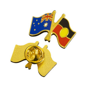 Australia & Aboriginal Flag Lapel Pins. PF-AAF